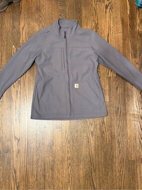 Carhartt Slate Gray Zip-Front Work Jacket